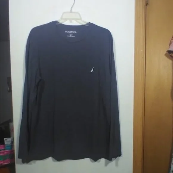 NWOT Nautica Men’s Size XL Heather Gray Long-Sleeve Shirt - Picture 9 of 9